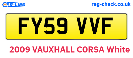 FY59VVF are the vehicle registration plates.