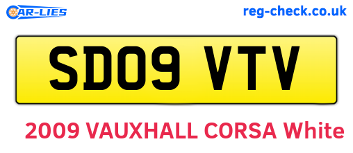 SD09VTV are the vehicle registration plates.