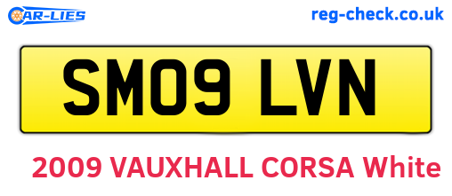 SM09LVN are the vehicle registration plates.