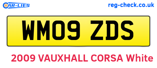 WM09ZDS are the vehicle registration plates.