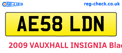 AE58LDN are the vehicle registration plates.