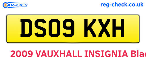 DS09KXH are the vehicle registration plates.