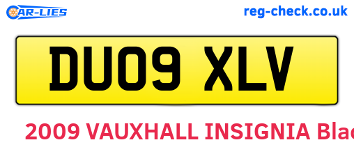 DU09XLV are the vehicle registration plates.