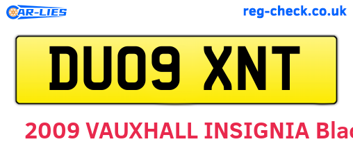 DU09XNT are the vehicle registration plates.