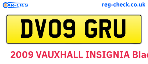 DV09GRU are the vehicle registration plates.