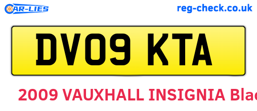 DV09KTA are the vehicle registration plates.