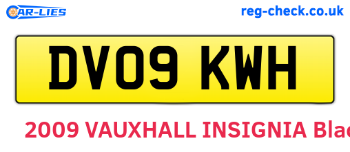 DV09KWH are the vehicle registration plates.