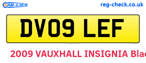 DV09LEF are the vehicle registration plates.