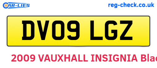 DV09LGZ are the vehicle registration plates.