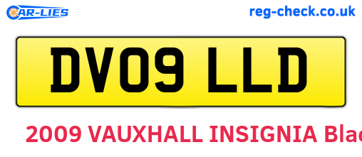 DV09LLD are the vehicle registration plates.