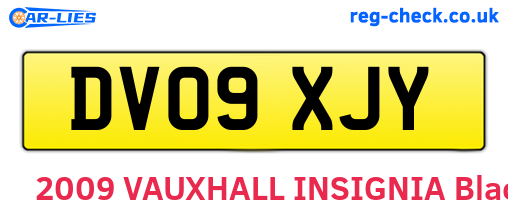 DV09XJY are the vehicle registration plates.