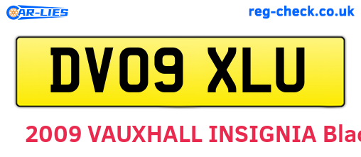 DV09XLU are the vehicle registration plates.