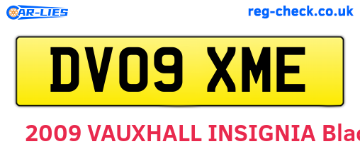 DV09XME are the vehicle registration plates.
