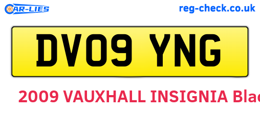 DV09YNG are the vehicle registration plates.