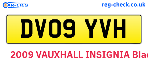DV09YVH are the vehicle registration plates.