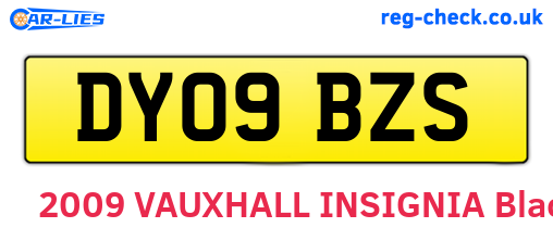 DY09BZS are the vehicle registration plates.