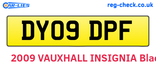 DY09DPF are the vehicle registration plates.