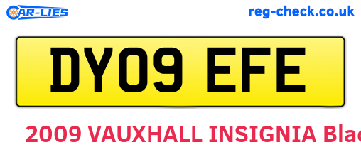 DY09EFE are the vehicle registration plates.