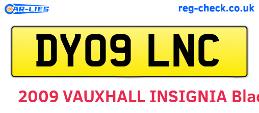 DY09LNC are the vehicle registration plates.