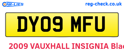 DY09MFU are the vehicle registration plates.
