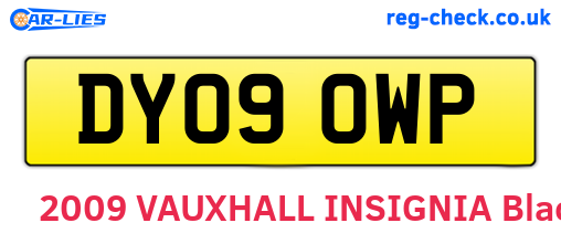 DY09OWP are the vehicle registration plates.