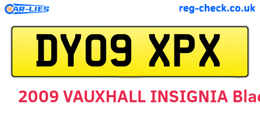 DY09XPX are the vehicle registration plates.