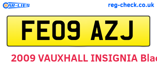 FE09AZJ are the vehicle registration plates.
