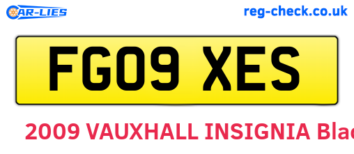 FG09XES are the vehicle registration plates.