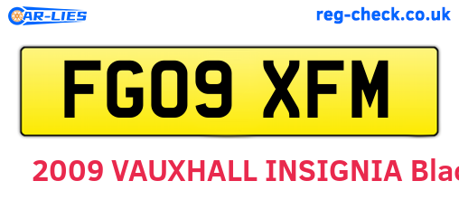FG09XFM are the vehicle registration plates.