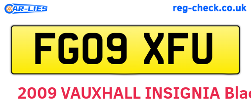 FG09XFU are the vehicle registration plates.
