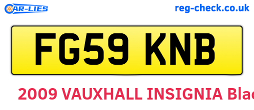 FG59KNB are the vehicle registration plates.