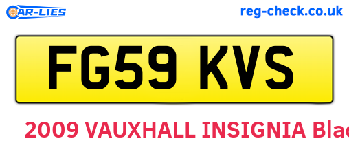 FG59KVS are the vehicle registration plates.