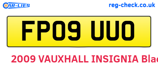 FP09UUO are the vehicle registration plates.