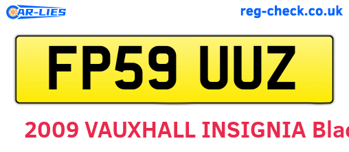 FP59UUZ are the vehicle registration plates.