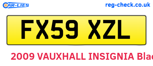 FX59XZL are the vehicle registration plates.
