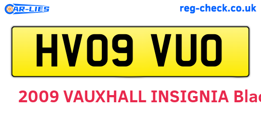 HV09VUO are the vehicle registration plates.