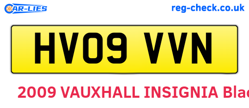 HV09VVN are the vehicle registration plates.