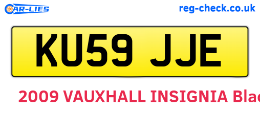 KU59JJE are the vehicle registration plates.