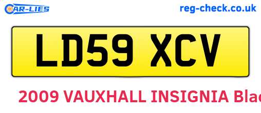 LD59XCV are the vehicle registration plates.
