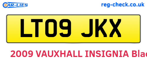 LT09JKX are the vehicle registration plates.