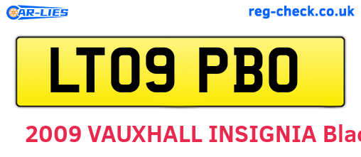 LT09PBO are the vehicle registration plates.