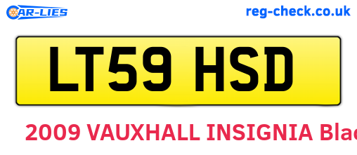 LT59HSD are the vehicle registration plates.