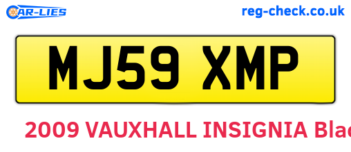 MJ59XMP are the vehicle registration plates.