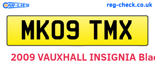 MK09TMX are the vehicle registration plates.