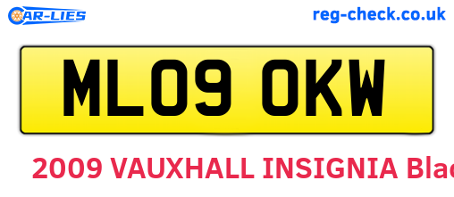 ML09OKW are the vehicle registration plates.