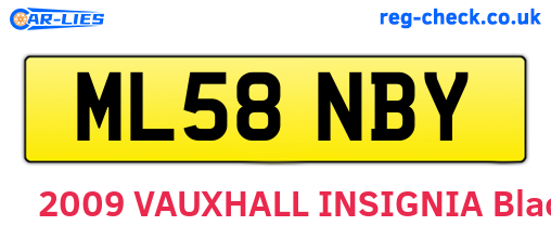 ML58NBY are the vehicle registration plates.