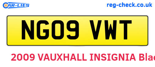 NG09VWT are the vehicle registration plates.
