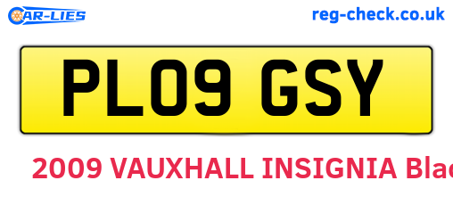 PL09GSY are the vehicle registration plates.