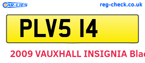 PLV514 are the vehicle registration plates.