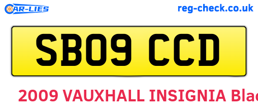 SB09CCD are the vehicle registration plates.